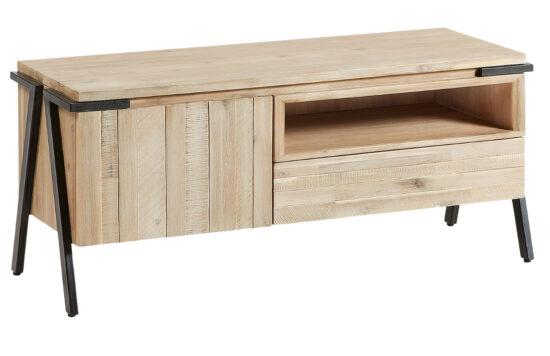 Akátový TV stolek Kave Home Thinh 125 x 45 cm