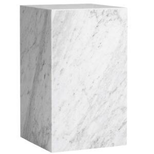 Audo CPH Bílý mramorový noční/odkládací stolek AUDO PLINTH 30 x 30 cm