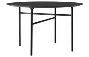 Audo CPH Černý kulatý jídelní stůl AUDO SNAREGADE 138 cm
