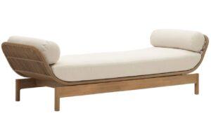 Béžová látková zahradní lenoška Kave Home Catalina 208 cm