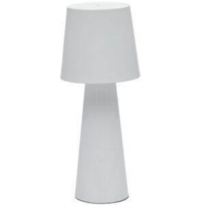 Bílá kovová stolní LED lampa Kave Home Arenys M