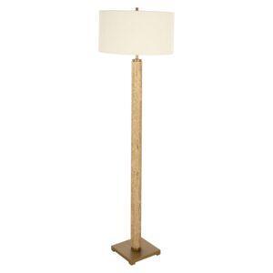 Bílá stojací lampa Richmond Lorén s mramorovou podstavou