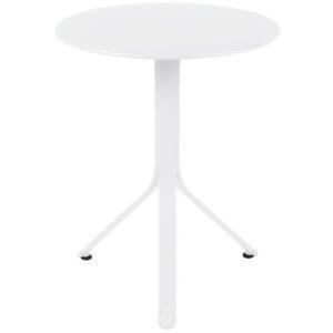 Bílý kovový stůl Fermob Rest'O Ø 60 cm