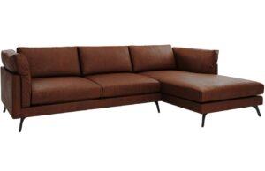 CXL by Christian Lacroix Čokoládově hnědá kožená rohová pohovka CXL Camille 322 cm