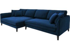 CXL by Christian Lacroix Královsky modrá sametová rohová pohovka CXL Provence 328 cm