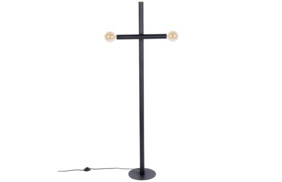 Černá kovová stojací lampa ZUIVER HAWK 160 cm