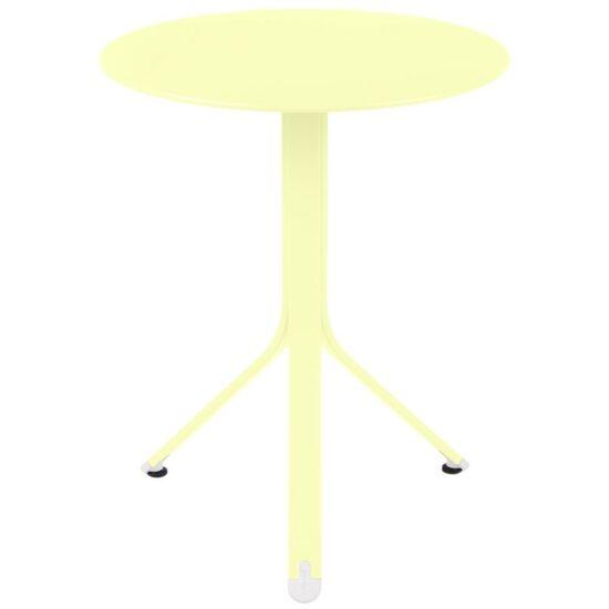 Citronově žlutý kovový stůl Fermob Rest'O Ø 60 cm