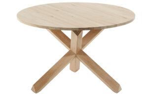 Dubový kulatý jídelní stůl Kave Home Lotus 120 cm