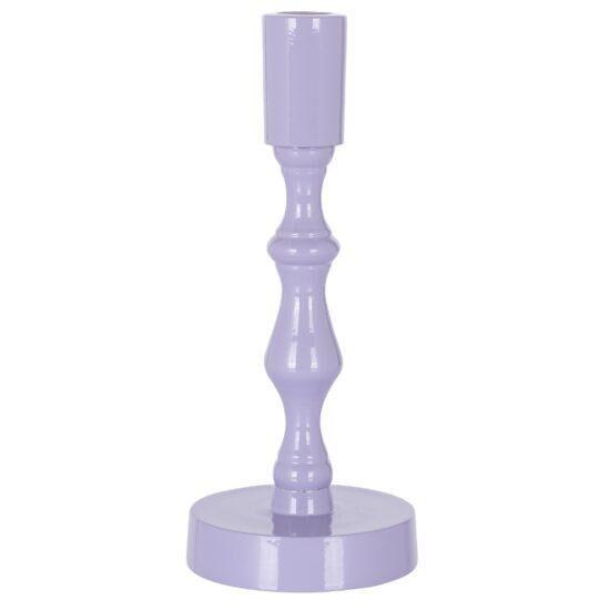 Fialový kovový svícen Richmond Revan 21 cm