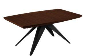 Hnědý dubový rozkládací jídelní stůl Windsor & Co Sky 100 x 180-280 cm