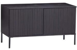 Hoorns Černý borovicový TV stolek Gravia 100 x 44 cm