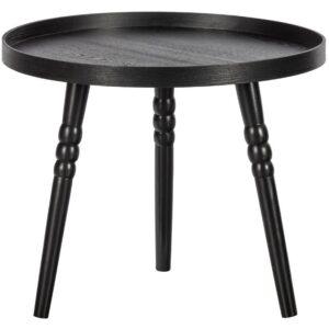 Hoorns Černý borovicový konferenční stolek Pintie 55 cm