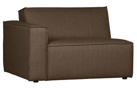 Hoorns Kávový látkový rohový modul Siena 120 cm