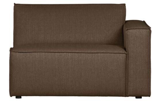 Hoorns Kávový látkový rohový modul Siena 120 cm