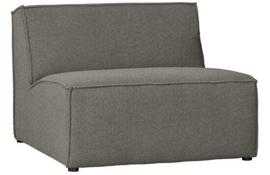 Hoorns Šedý látkový středový modul Siena 99 cm
