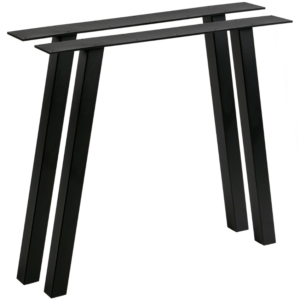 Hoorns Set dvou černých kovových stolových podnoží O-Leg 79 x 10 cm