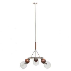 Hoorns Skleněné závěsné světlo Bobe 90 cm