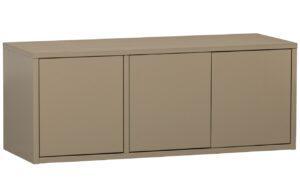 Hoorns Světle hnědý dřevěný TV stolek Tina 120 x 44 cm