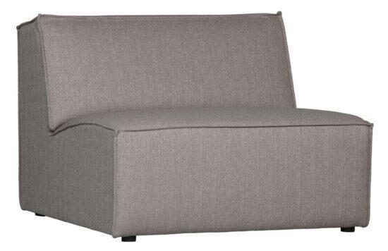 Hoorns Světle šedý látkový středový modul Siena 99 cm