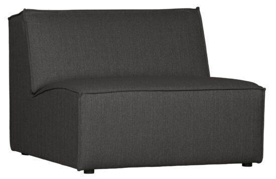 Hoorns Tmavě šedý látkový středový modul Siena 99 cm