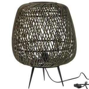 Hoorns Zelená bambusová stolní lampa Bamboo 48 cm