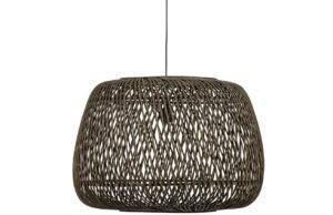 Hoorns Zelené bambusové závěsné světlo Bamboo 70 cm