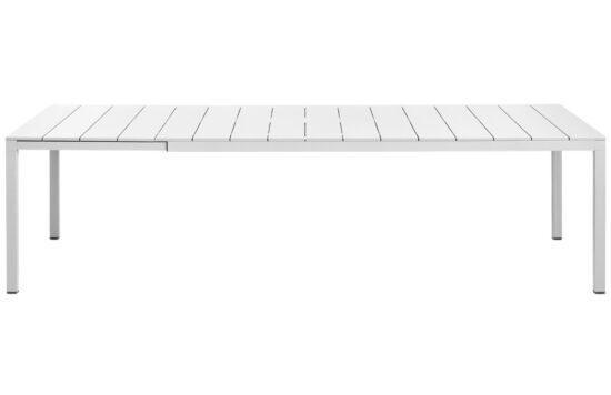 Nardi Bílý hliníkový rozkládací zahradní stůl Rio 210/280 x 100 cm