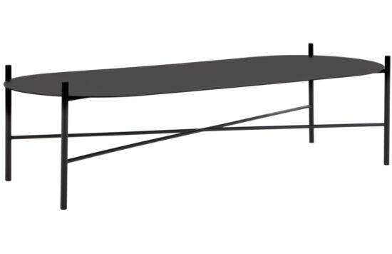 Noo.ma Černý kovový konferenční stolek Toglan 115 x 50 cm