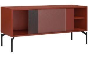 Noo.ma Červený TV stolek Met 116 x 42 cm