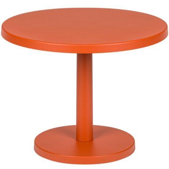 Noo.ma Oranžový kovový odkládací stolek Odo 52 cm