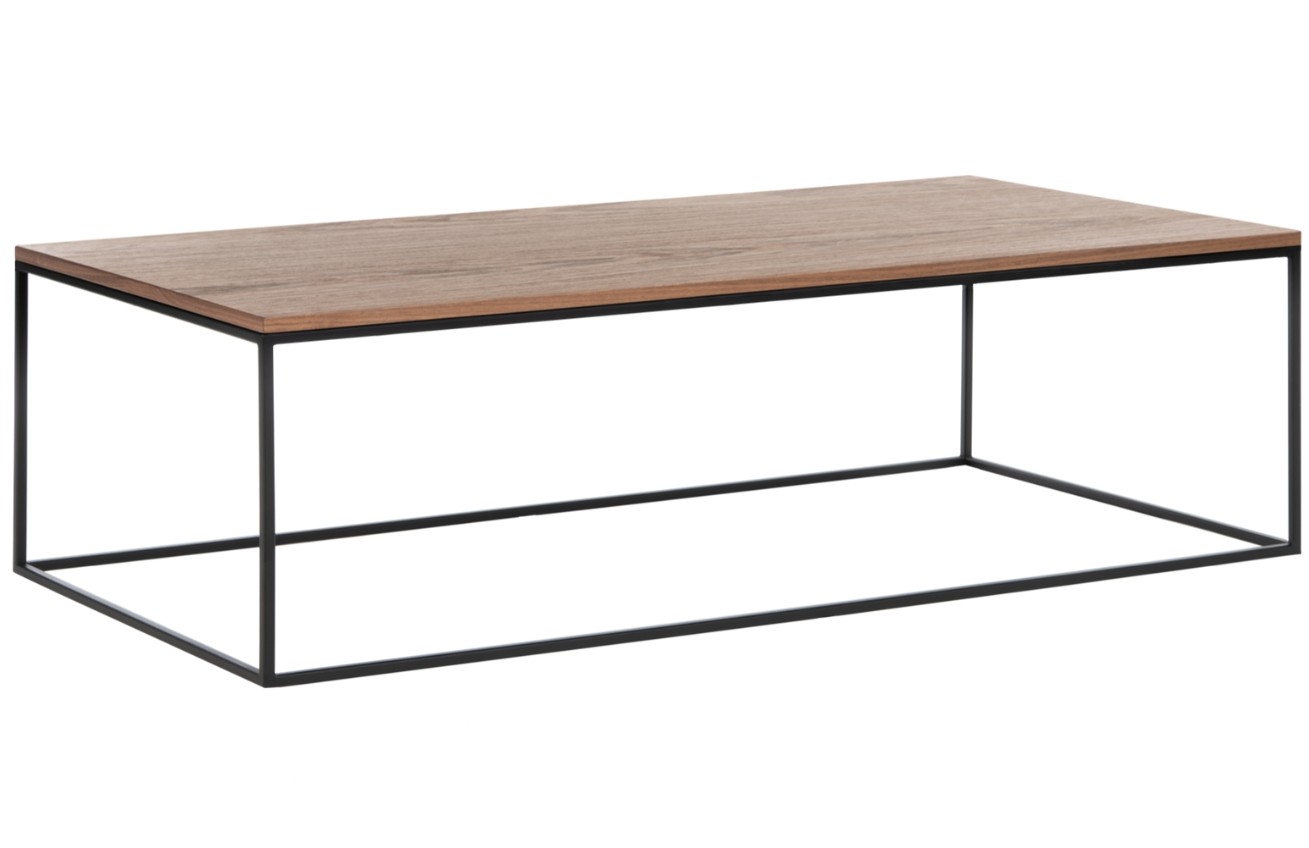 Noo.ma Ořechový konferenční stolek Kafibor 100 x 50 cm