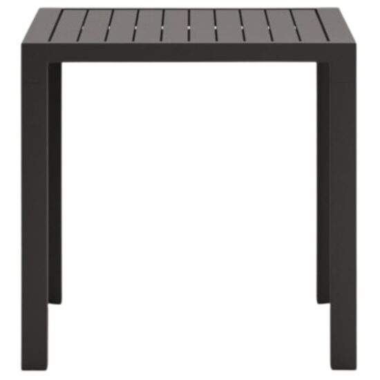 Šedý kovový zahradní jídelní stůl Kave Home Culip 77 x 77 cm
