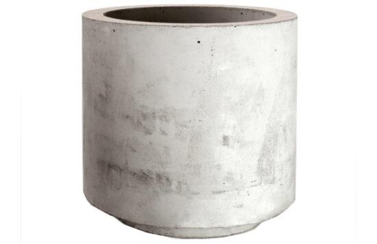 Šedý zahradní květináč CEMENTUM ORBIS S 18 cm