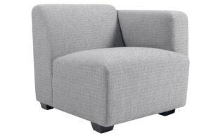 Světle šedý látkový modul Kave Home Legara 80 cm. pravý