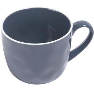 Tmavě modrý porcelánový hrnek Kave Home Pontis 400 ml