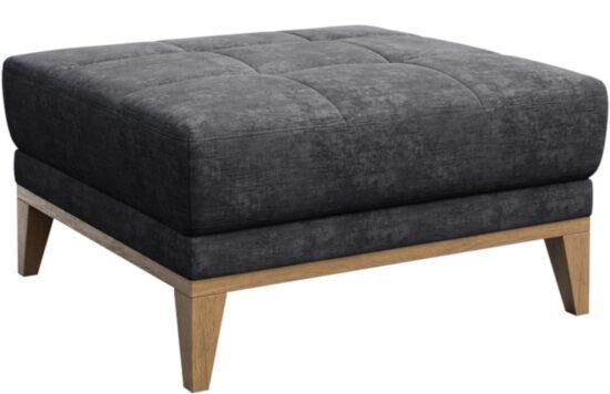 Tmavě šedá látková podnožka MESONICA Musso Tufted II