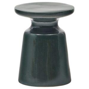 Tmavě zelený zahradní stolek Kave Home Mesquida 41 cm